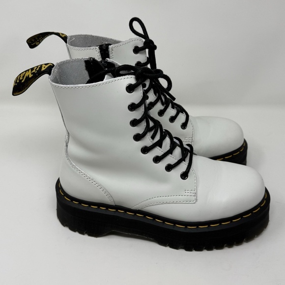 Dr. Martens White Jadon Platform Boots Women’s Size US 8 EU 39 - Picture 4 of 15